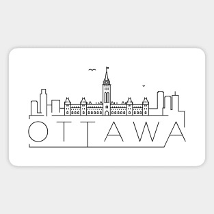 Ottawa Minimal Skyline Magnet